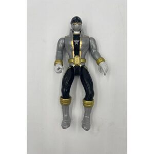 Power Rangers Super Megaforce Action Figure 10" Black & Silver Makes Noise Talks